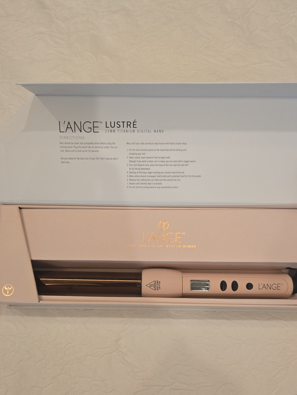 L'ANGE Lustre 25mm Titanium Digital Wand - Blush Pink